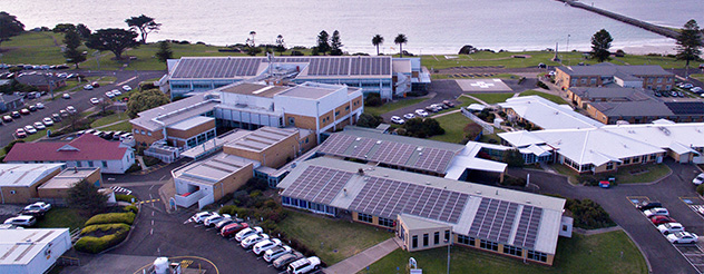 Aerial view of Portland Hospital