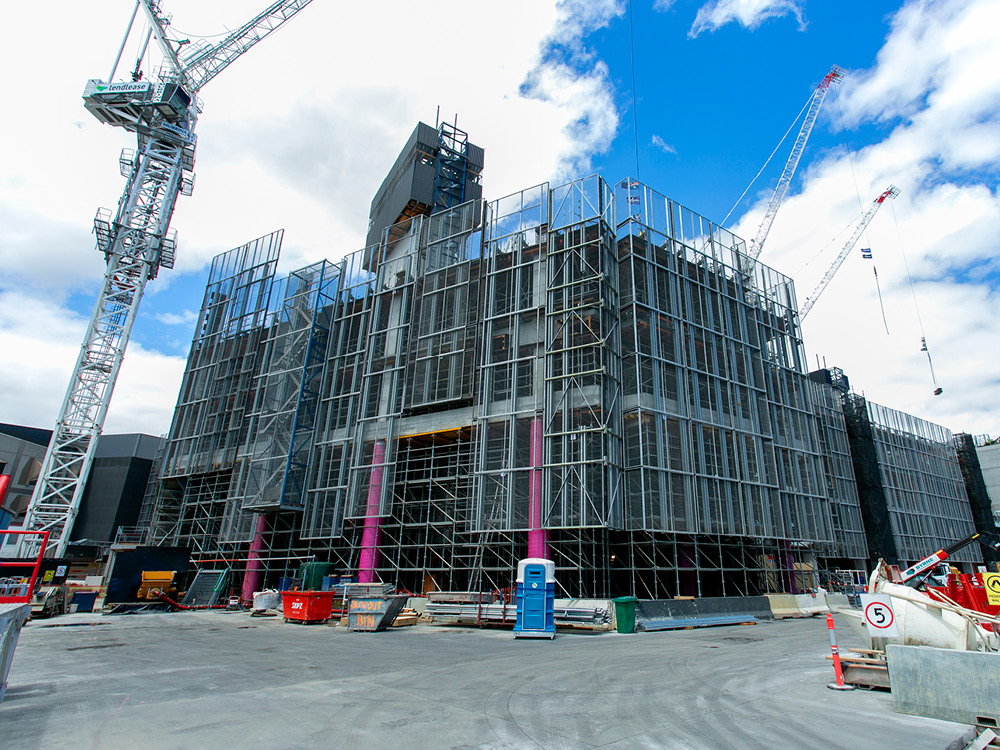 Frankston Hospital redevelopment construction site