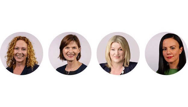 Headshots of Ministers Melissa Horne, Mary-Anne Thomas, Ingrid Stitt and Lizzie Blandthorn