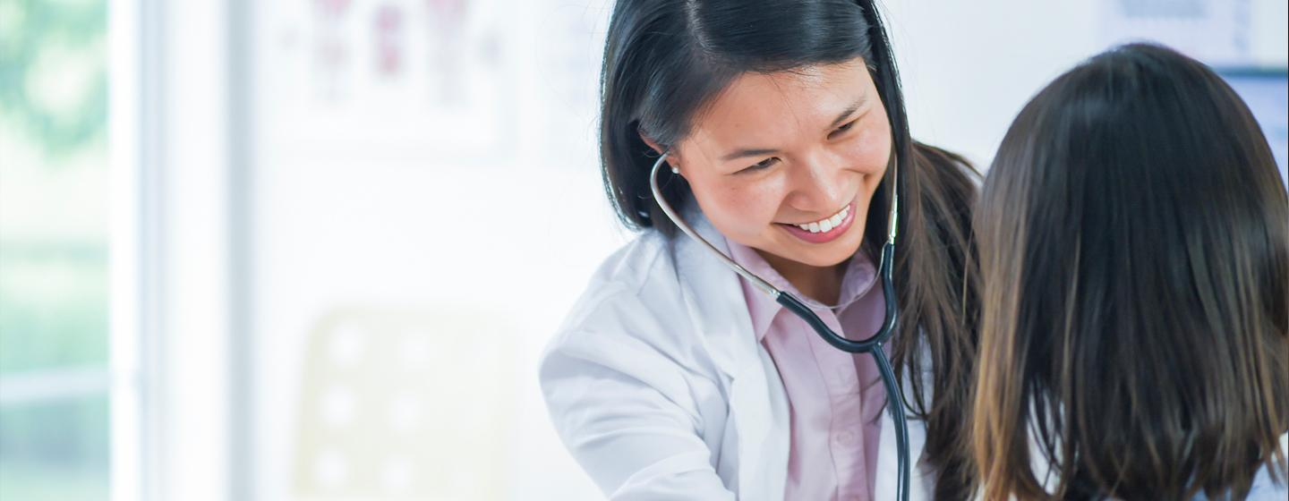 A doctor consulting with a patient