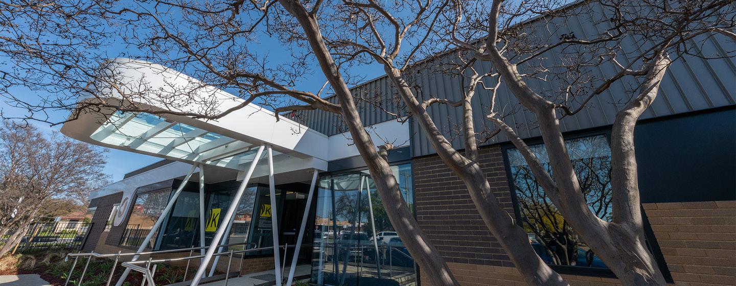 The entrance to the Echuca Cancer and Wellness Centre