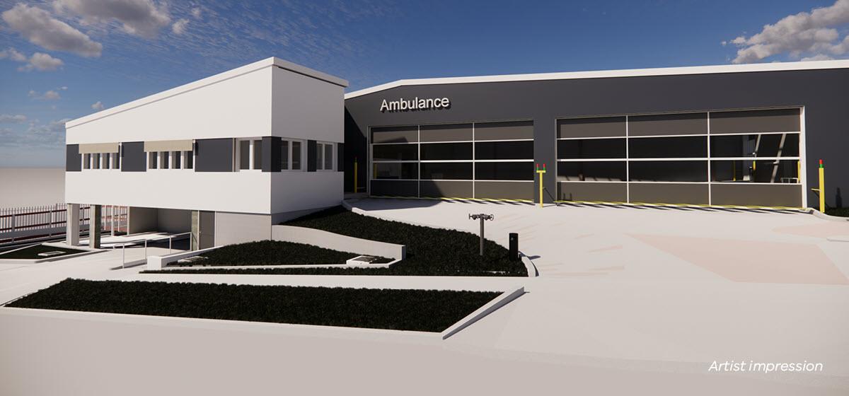 Artist's impression of Ambulance Oak Park branch