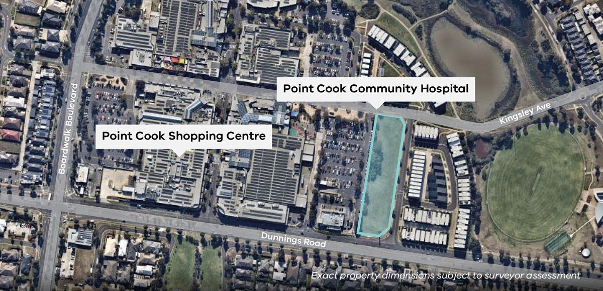 Satellite view  of Point Cook Community Hospital preferred location