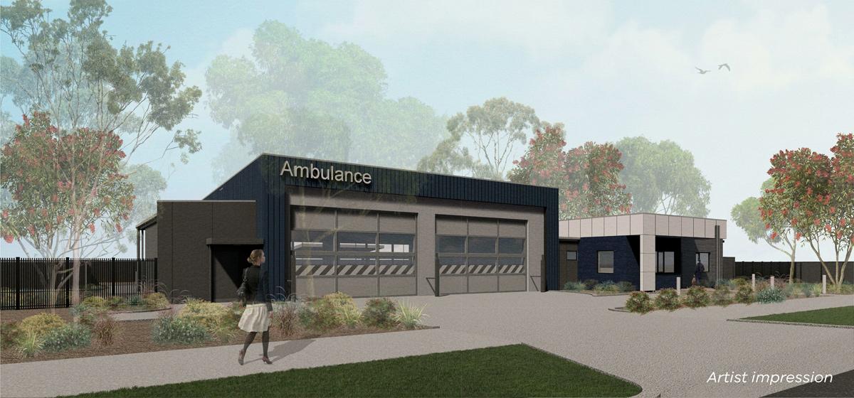 Artist's impression of the Taylor's Lakes Ambulance Victoria branch