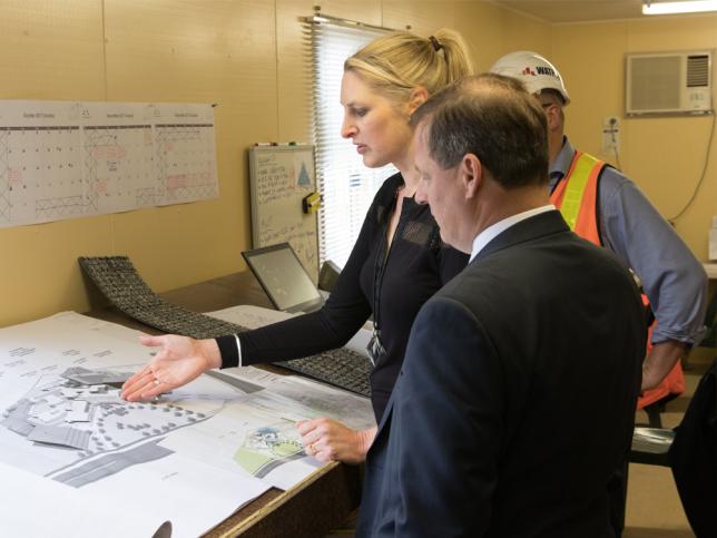 Casey Hospital expansion project site visit