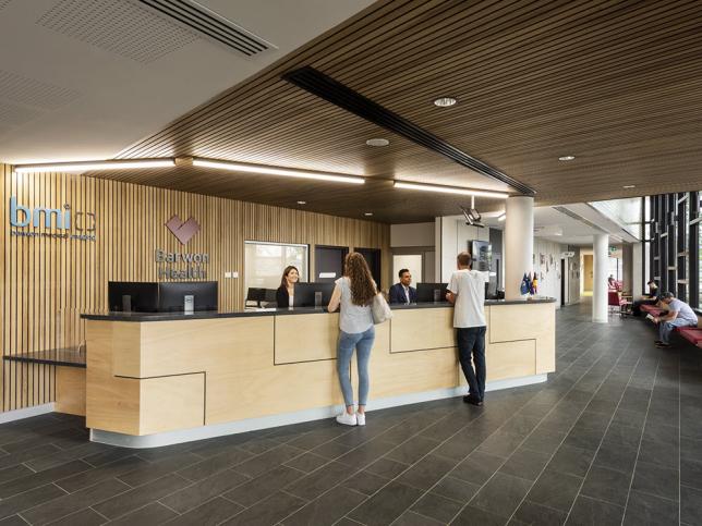 Reception area at Barwon Health North