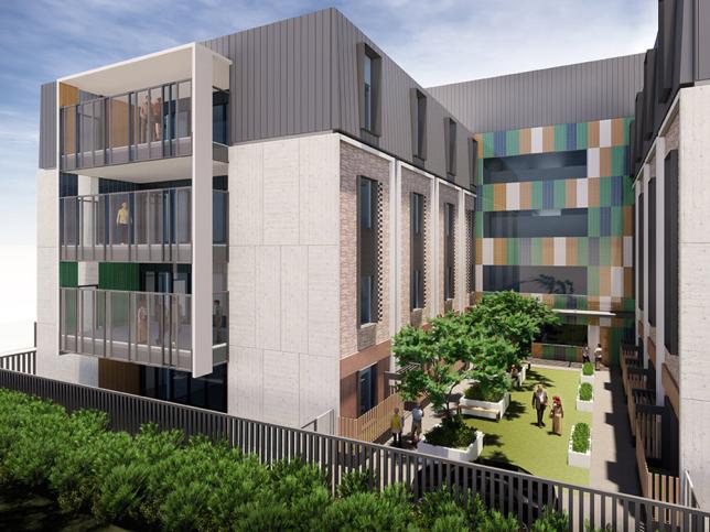 Artist's impression of the Wantirna residential aged care facility