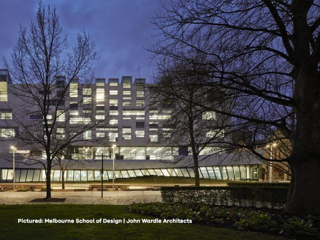 The exterior of the Melbourne School of Design