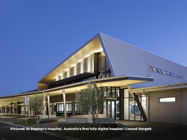 St Stephen's hospital at night