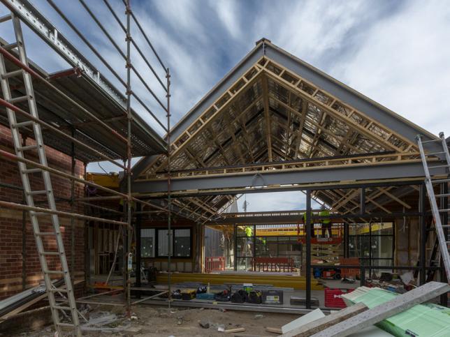 The Grampians Prevention and Recovery Care centre during construction