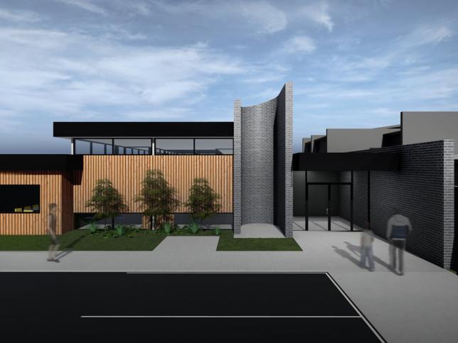 Artist's impression of the entrance to Portland Community Mental Health Centre