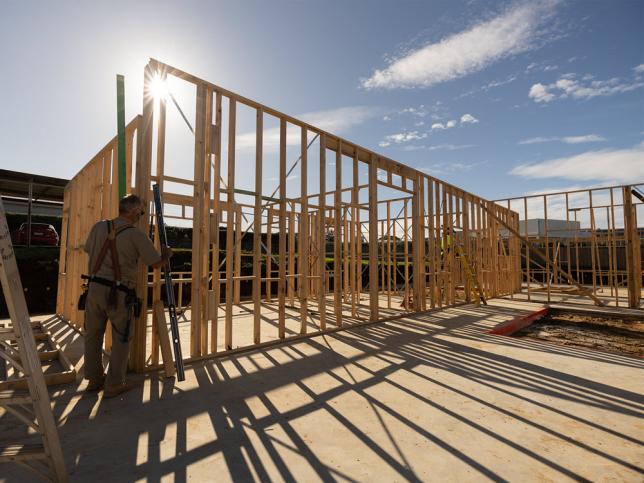 The Portland Community Mental Health Centre during construction