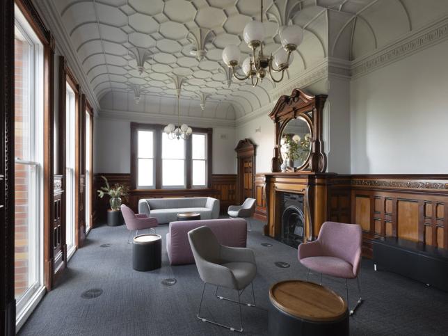 The refurbished lounge area inside the Grampians Prevention and Recovery Care centre