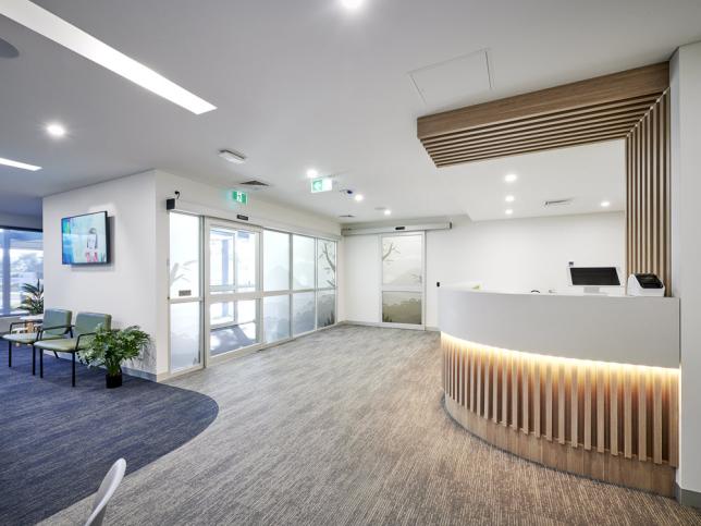 The reception area at Broadford Community Health Centre