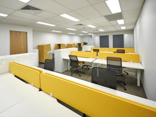 Staff workstations inside Broadford Community Health Centre