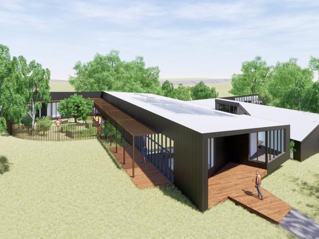 Artist's impression of the Youth Prevention and Recovery Care centre exterior