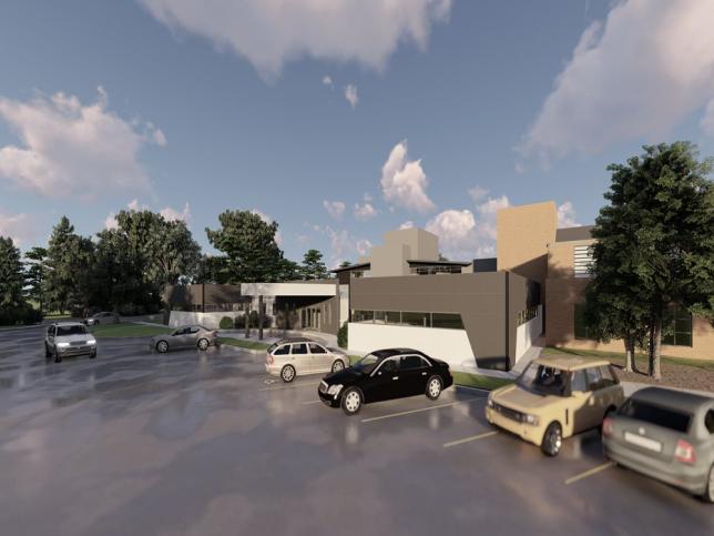 Artist impression of Wangaratta Hospital emergency department entrance