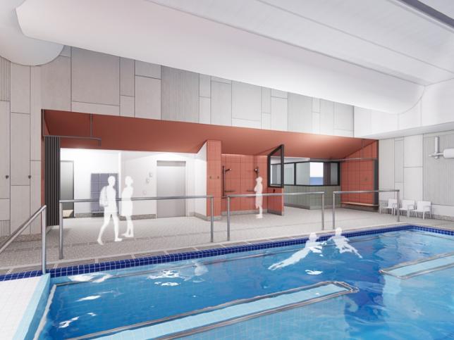 Artist’s impression of the new hydrotherapy pool.