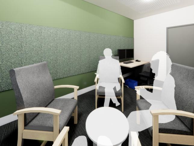 Artist’s impression of a consulting room