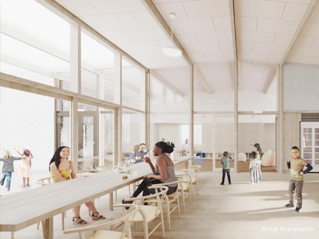 Artist's impression of the interior of the statewide child and family mental health centre