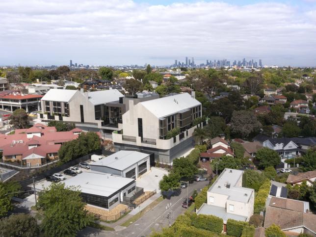 Aerial vew of the new Kew ambulance branch 