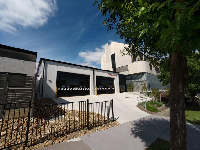 A view of the Kew ambulance branch from the front 