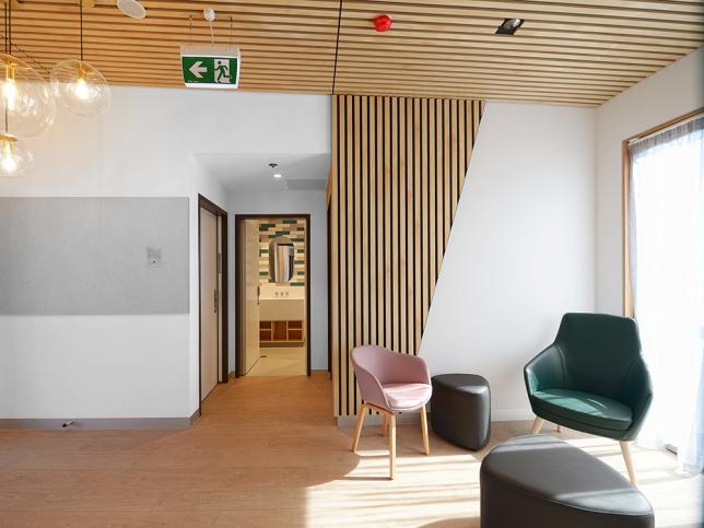 Interior view of breakout area at the youth residential rehabilitation facility  in Traralgon