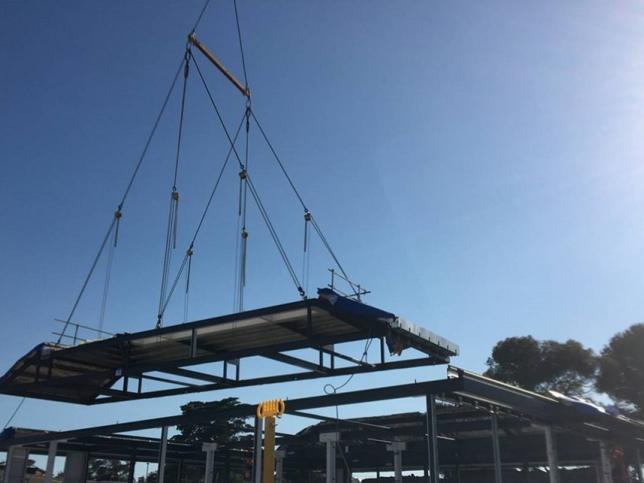 Construction of the new mental health facility at the McKellar Centre in Geelong 