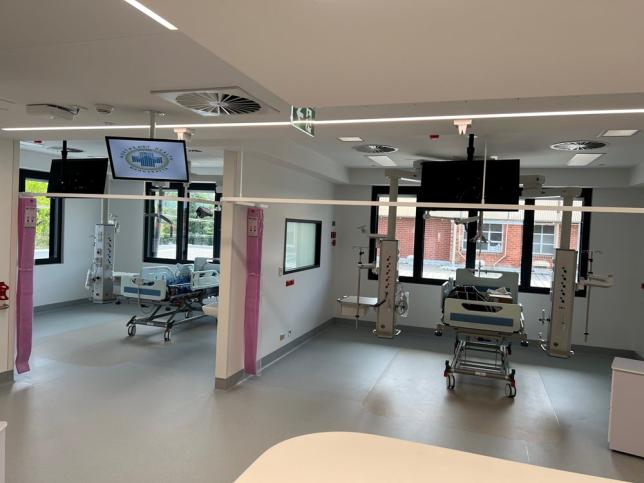 Treatment stations inside an intensive care unit