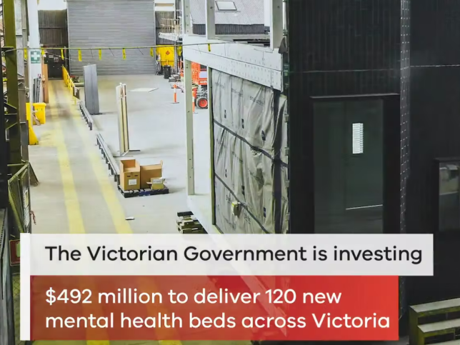 A still from a video on the Mental Health Beds Expansion Program and codesign