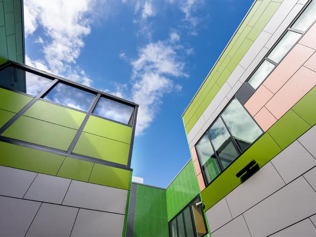 External view of the new mental health facility at the Northern Hospital