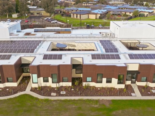 Aerial photo of the McKellar Centre, Geelong