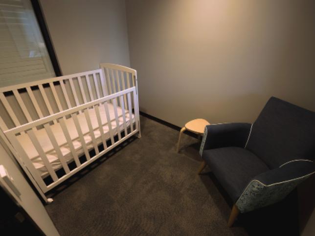 Quiet room for sleeping and feeding at the Wyndham Early Parenting Centre