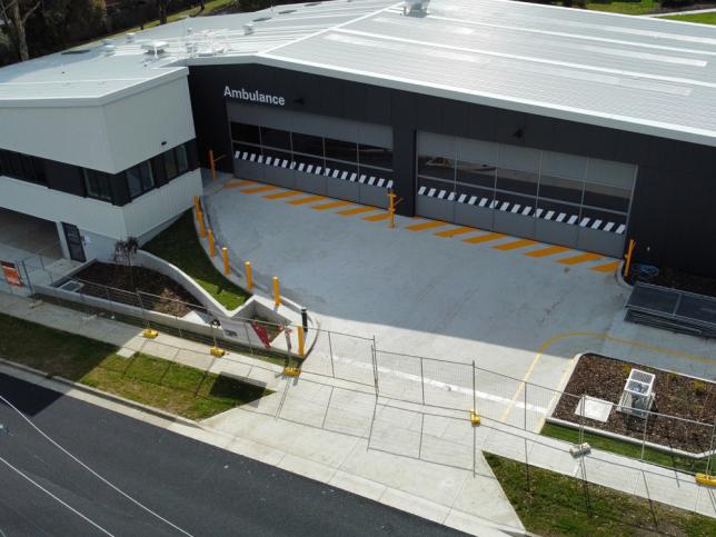 An aerial view of the top of the Oak Park Ambulance Branch