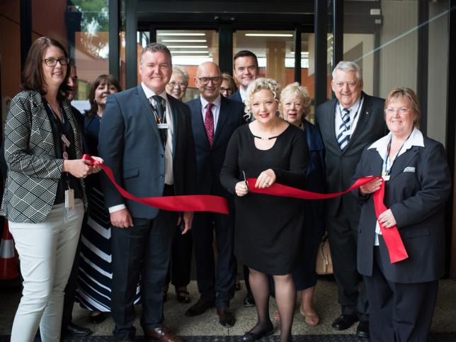 Ribbon cutting opening of the Healesville Hospital