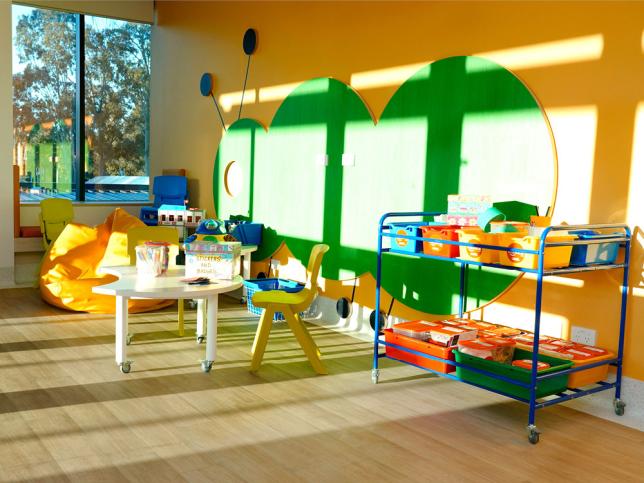 Children’s activities area at the new paediatric ward at Goulburn Valley Health Shepparton Hospital