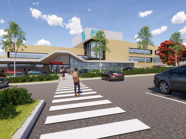 Artist's impression showing entrance to Wonthaggi Hospital