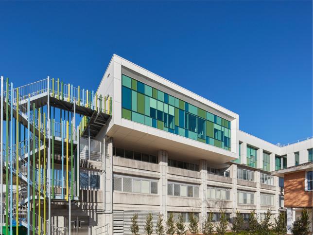 A view of the exterior of the Angliss Hospital intensive care unit