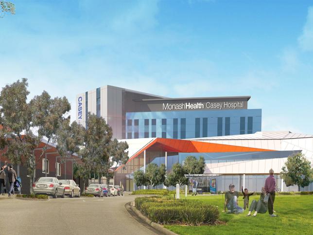 Artist's impression of the Casey Hospital expansion project