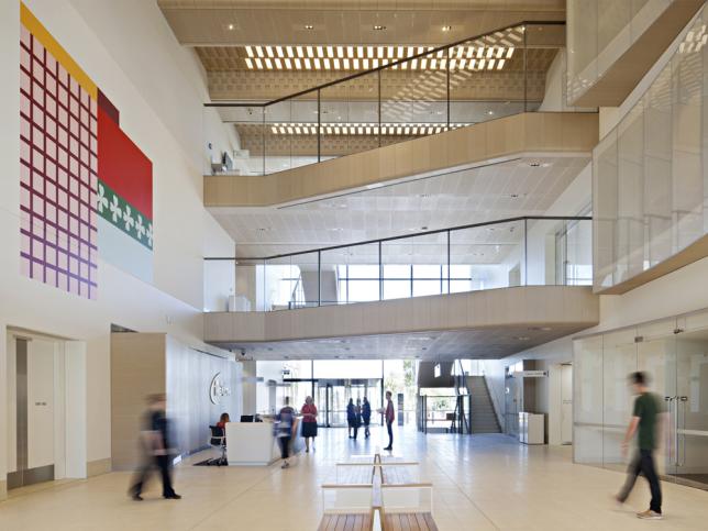 Internal atrium at Bendigo Hospital