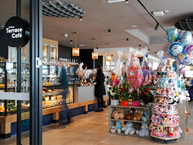 Inside the new Terrace Cafe at Casey Hospital. Image courtesy of the Plenary Group