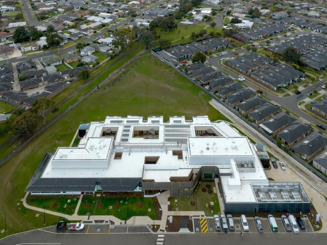 The McKellar Mental Health and Wellbeing Centre seen from above