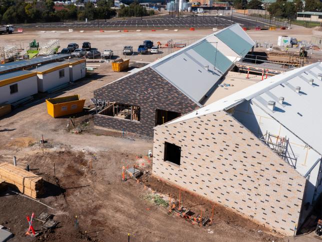 Buildings under construction at the North West Women's PARC centre