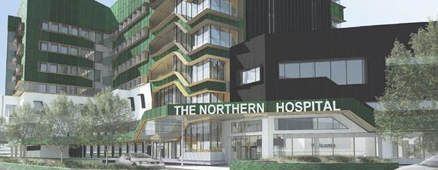 Artist's impression of the Northern Hospital