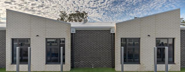 Image of completed Edenhope and District Memorial Hospital aged care wing exterior.