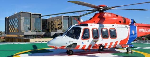 Helipad at Bendigo Hospital