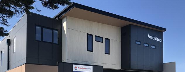 The exterior of the Watsonia ambulance station