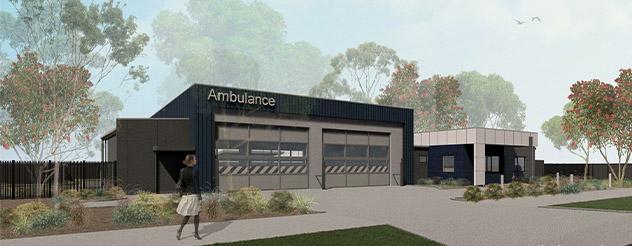 Artist's impression of the Taylors Lakes Ambulance Victoria branch