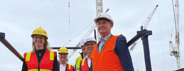 Health Minister visits the new Footscray Hospital site