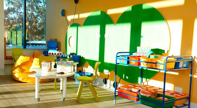 Children's activity area at the Goulburn Valley Health - Shepparton Hospital redevelopment